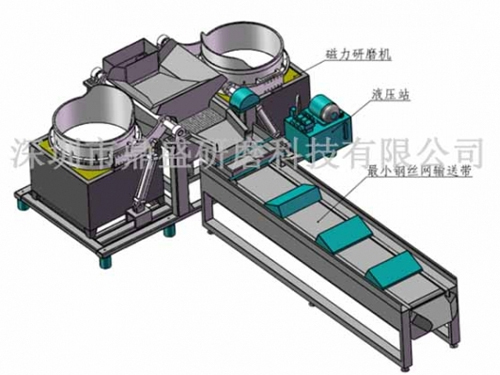 全自動雙缸磁力 拋光機(jī)烘干一體機(jī)